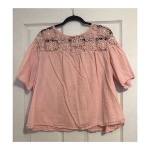 Blush linen blouse by Old Navy